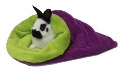 Spací pytel pro hlodavce - fialová/světle zelená