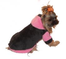 Mikina s kapucí - Marysa  tm.šedá/růžová