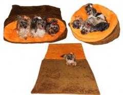 Spací pytel MAX - skořicová/oranžová