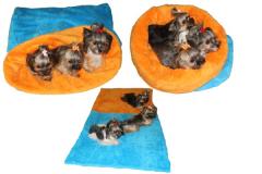 Spací pytel MAX - modrá/oranžová