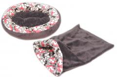 Spací pytel pro psy/kočky 3v1 + pelíšek